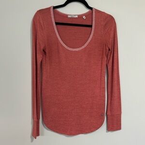 Abercrombie and Fitch Scoop Neck Long Sleeve Sweater Size Small Colour Orange